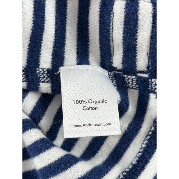 Hanna Andersson Striped Long Sleeve Button Front Shirt Boys 0-3 Months 50 cm - Picture 5 of 6